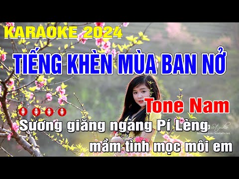 Tiếng Khèn Mùa Ban Nở Karaoke Tone Nam (Am) Nhạc Sống Phối Mới | Trung Hiếu