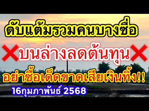 ดับแต้มรวมบางซื่อบนล่างลดต้นทุนอย่าซื้อเด็ดขาดเสียเงินทิ้ง #16กุมภาพันธ์2568￼