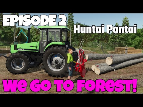 FS25: Hutan Pantai - Logging with Winch Tractor | Episode 2