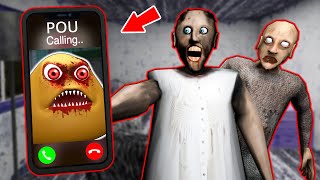 Scary POU vs Granny vs Grandpa - funny horror animation (compilation 10)
