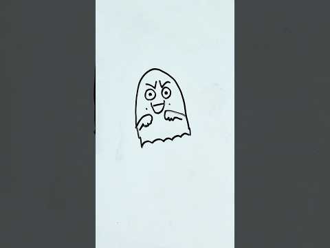 How To Draw Baby Ghost Drawing for Kids #shortsvideo #painting #art #shorts #forkids #ytviral