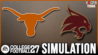 Texas Week 1 Simulation vs Texas State