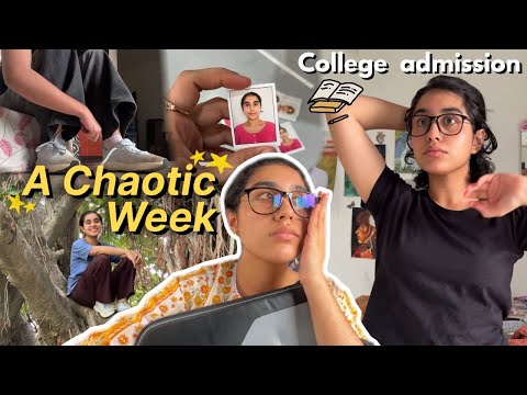 *COLLEGE* visits for admission📚 & A long Week😮‍💨 | Vlog