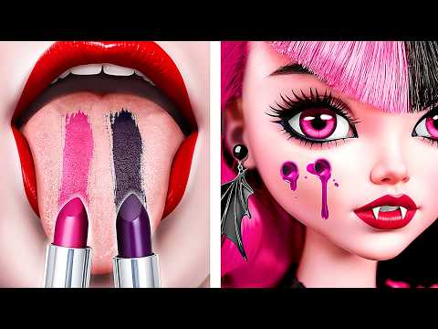 Turning Barbie into Vampire | Doll Makeover