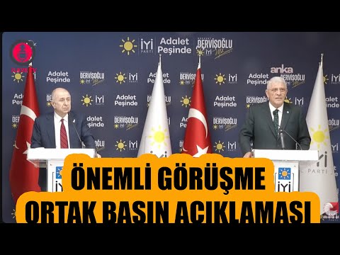 Ümit Özdağ ve Müsavat Dervişoğlu'ndan Önemli Görüşme Sonrası Ortak Basın Açıklaması !