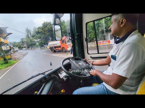 Volvo 9600 multi axle incredibly skilled Driving in Toughest two lane Road😲Jaisai Volvo cruising🙌👏🔥