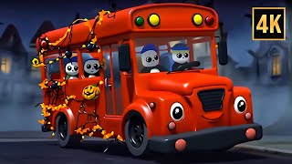 Halloween Wheels on the Bus + More Spooky Cartoon for Kids