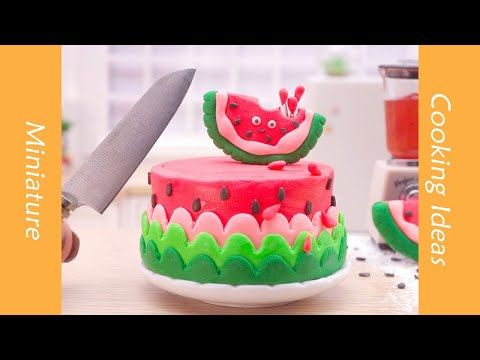 So Yummy Miniature Watermelon Cake Recipe #YumupMiniature