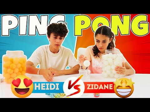 JUEGO DIVERTIDO Heidi y Zidane 🎾Juegos educativos para niños | Competencia divertida Heidi vs Zidane