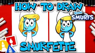 How To Draw Smurfette From Smurfs