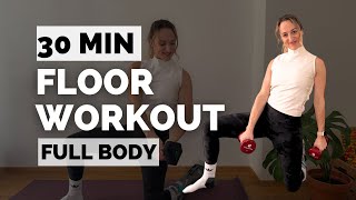 30 Min LOW IMPACT Workout for Lazy Days | Full body mat workout