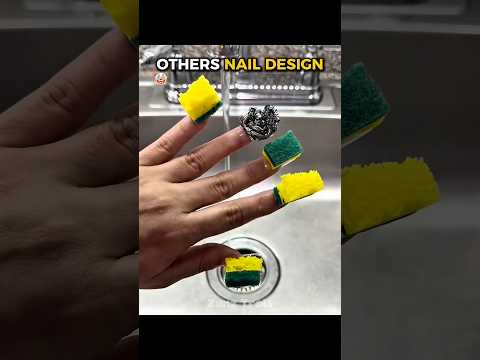 Others Nail Design VS This One 🔥🤓🤯 #edit #troll #trollface #viral #shorts #trending