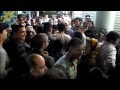 Protesters Stop A Cameraman Filming Outside Basem Youssef Studio