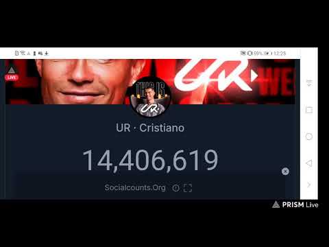 Live Subscribers count of Ur cristiano youtube channel