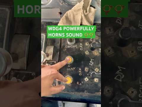 WDG4 TRAIN HORN SOUND, RAILWAY LOCO PILOT DUTY #indianrailways #train #railway #shorts #wdg4 #vlog