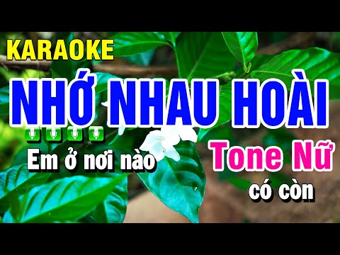 Karaoke Nhớ Nhau Hoài Nhạc Sống Tone Nữ | Beat Huỳnh Anh