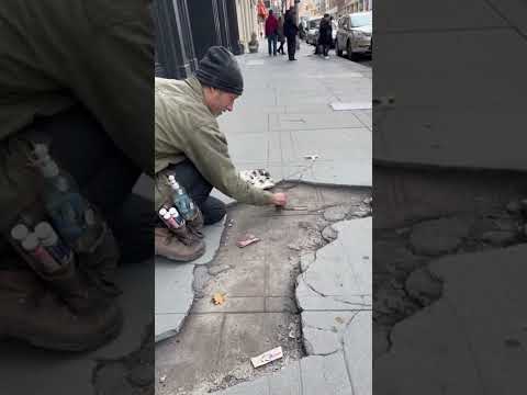 People Walked Around It… Because They Thought It Was Real Damage #StreetRealism #3dart