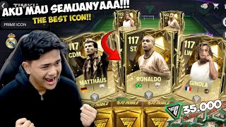 AKU TOP UP 35.000 FC POINT DEMI RONALDO, MATTHAUS & GINOLA PRIME ICON! WANGI BANGET! - EA FC MOBILE