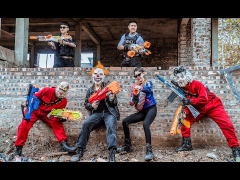 LTT Nerf Mod : S.W.A.T Nerf Guns Chase Can We Escape In Time From The Criminal Gang?