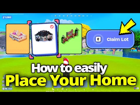 How to EASILY Place Your Home & Claim a Lot (LEGO Fortnite Brick Life)