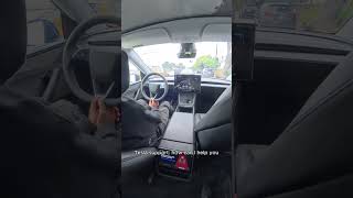 What happens when you ask the Tesla Robotaxi to pullover #fyp #viral #tesla #robotaxi #autonomy