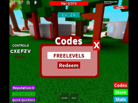 My Hero Legendary 1 Codes 07 2021 - boku no roblox how to get quirkless