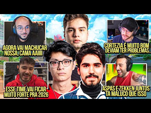 STREAMERS COMENTAM sobre ASPAS e ZEKKEN no MIBR e LESS e SAADHAK na KRU (+ TIMES COM BRASILEIROS)
