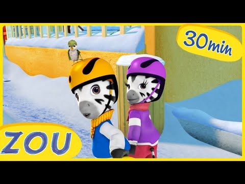 Zou na Neve! ☃️ Diversão, Iglus e Aventuras Congeladas| ZOU em Português 🦓