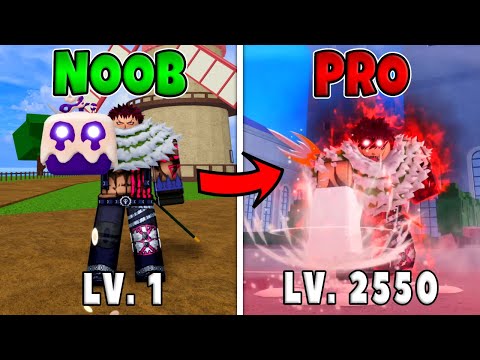 Dough Awakening Noob to Pro Level 1 to Max Level 2550 in Blox Fruits!