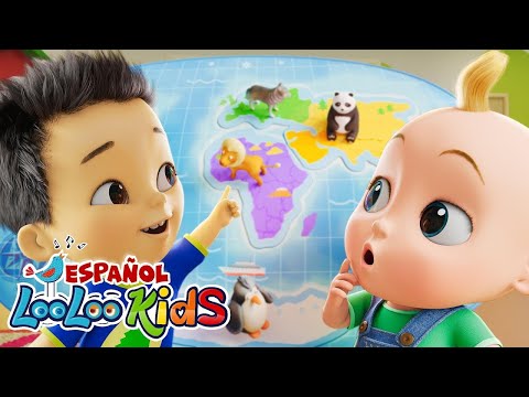!🌎Los Siete Continentes- Canta y Aprende Canciones Infantiles - LooLoo Kids Español