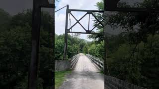 Swinging Bridge, and Syllamore Creek Camp, Mountain View, Arkansas