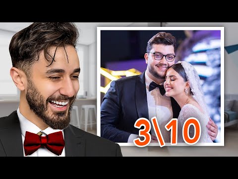 تقييم اطلالات المشاهير في عرس احمد ابو الرب وصبا 💍👰‍♀️
