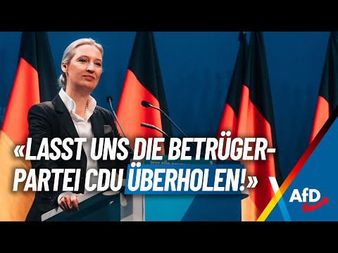 "Lasst uns die Betrügerpartei CDU überholen!" - Alice Weidel