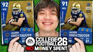 Not One but TWO Jaden Greathouse on No Money Spent College Football 26