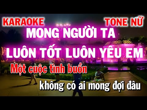 Mong Người Ta Luôn Tốt Luôn Yêu Em Karaoke – Nhạc Trẻ Xưa 8x 9x – Làng Hoa