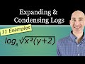 Expanding and Condensing Logarithms: Key Concepts and Examples