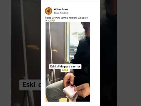 İlginç Bir Para Sayma Yöntemi Geliştiren Amca