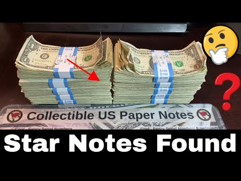 Star Notes Found While Searching $1,000 Dollar Bills