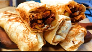 شاوررما الدجاج زي المطاعم بتتبيله خطيره غررقانه بالثوميه وكله في البيت بطعم الجاهز