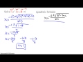 Solving Quadratic Equations Concepts