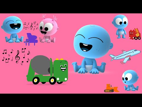 Learn Vehicles & Games for Kids with GooGoo & GaaGaa | Musical Instruments for Babies | The Googies