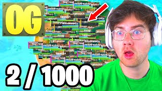 I Got 1000 Players To Compete in My Own SOLO CASH CUP on OG Season 5! (Fortnite Tournament)