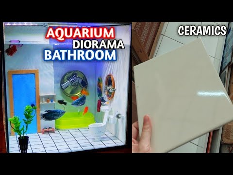 Creative Ideas for Making A Mini Bathroom Aquarium from Ceramics