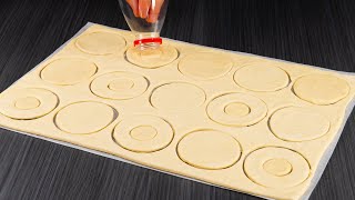 They will disappear in a minute! The ideal creamy dessert made from puff pastry