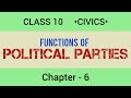Political Parties and Their Functions