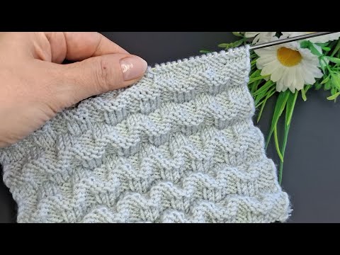 Kolay iki şiş örgü yelek, şal model🧶Eays knitting crochet patterns