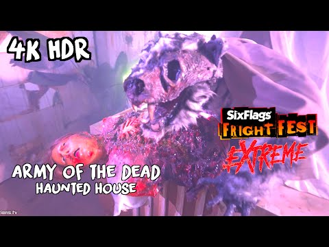 NEW Army of the Dead Haunted House at Fright Fest Extreme Six Flags Magic Mountain