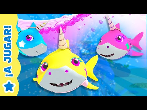Baby Shark Unicornios 🦄 MINITUNS 💚 CANCIONES 🎵 VIDEOS PARA NIÑOS