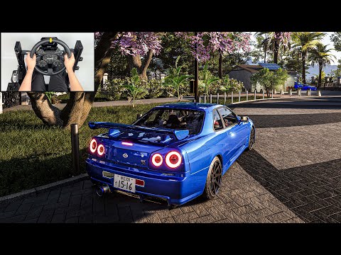 Nissan Skyline R34 | JDM: Japanese Drift Master | Steering Wheel Gameplay