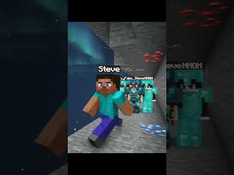 Herobrine arrived to save Steve